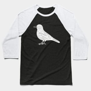 Blackbird Ink Art - on dark colors Baseball T-Shirt